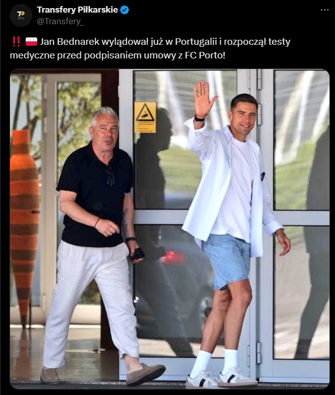 WYLĄDOWAŁ! Polak rozpoczął testy medyczne u giganta!